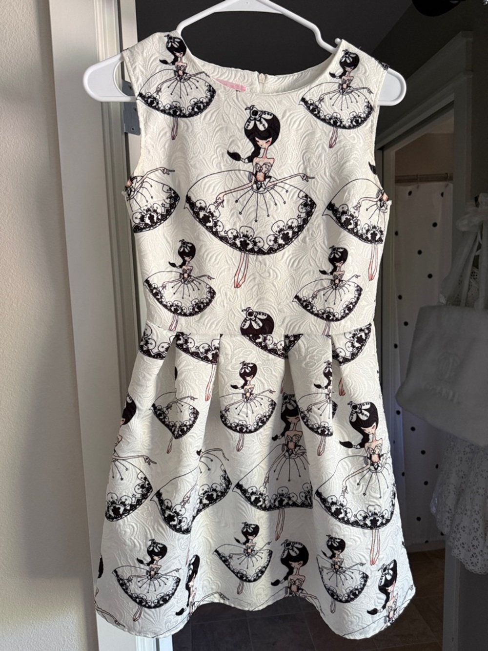 BALLET BEAUTY Women’s Novelty Print Sleeveless Skater Dress XXS XS